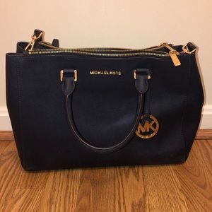 Michael Kors Navy Blue Purse